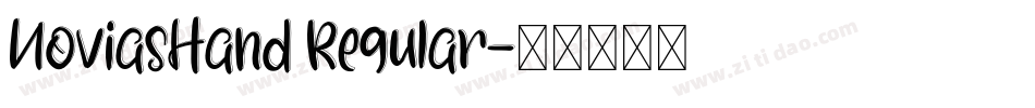 NoviasHand Regular字体转换